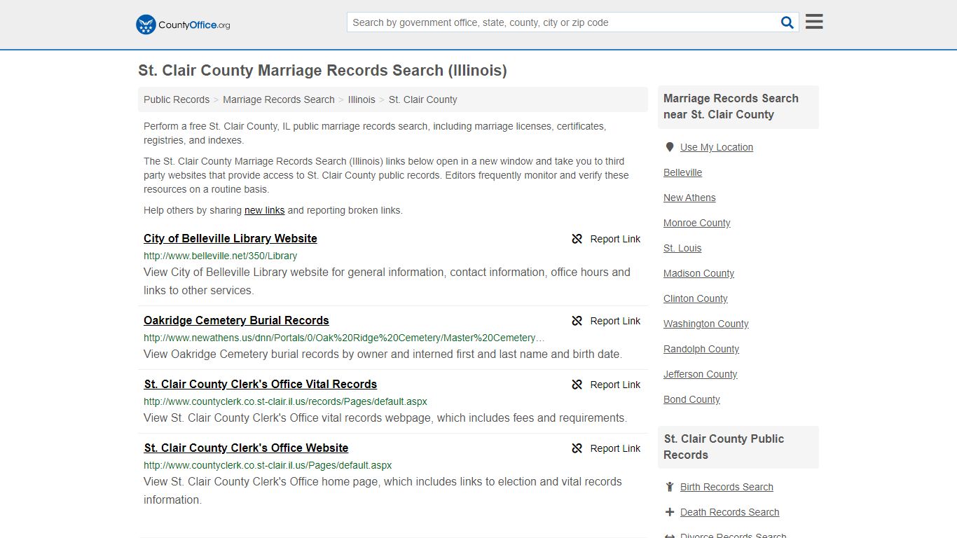 Marriage Records Search - St. Clair County, IL (Marriage ...